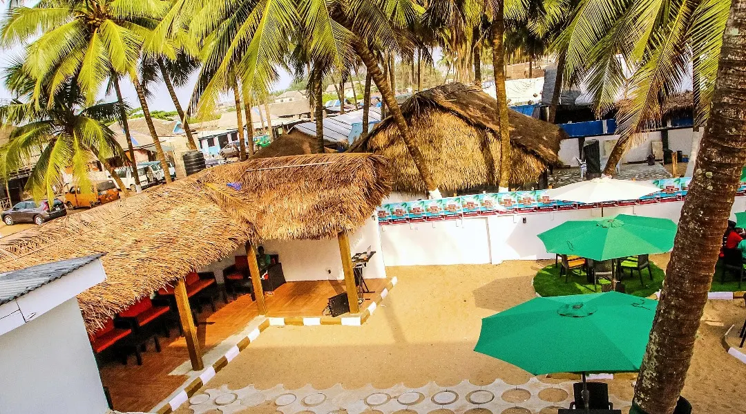 Da Realms Beach Resort aerial view